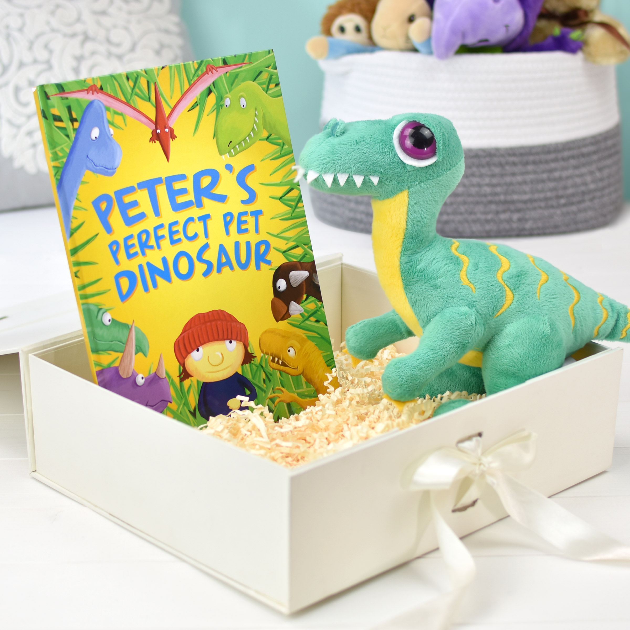Perfect Pet Dinosaur Personalised Book and Plush Toy Giftset - Signature  Gifts